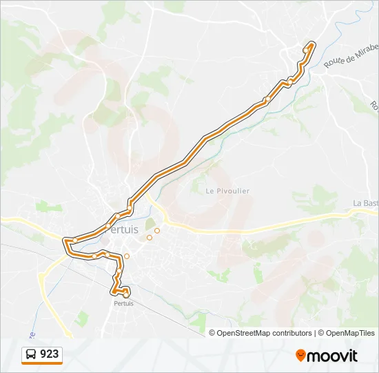 923 Bus Line Map