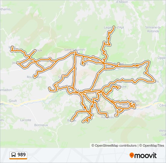 989 bus Line Map