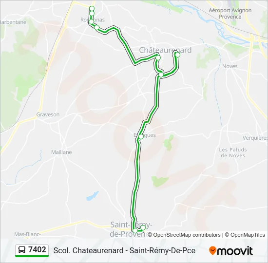 7402 Bus Line Map