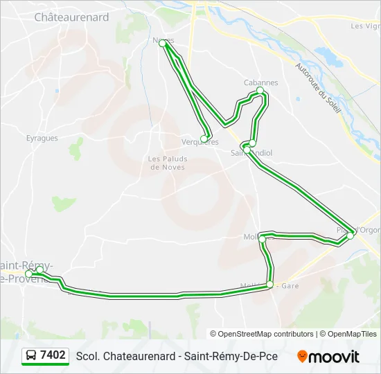 7402 Bus Line Map