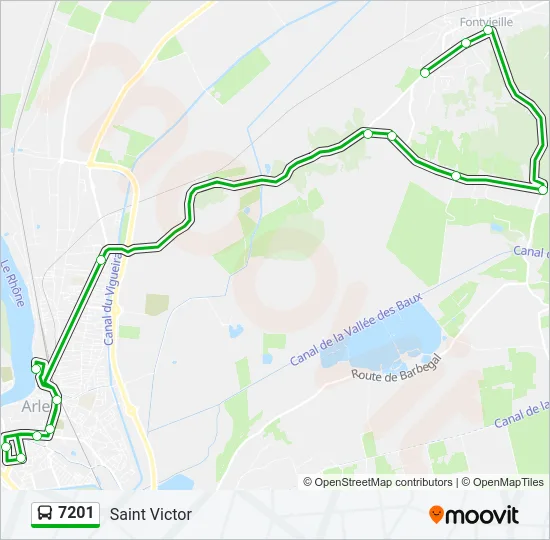 7201 Bus Line Map