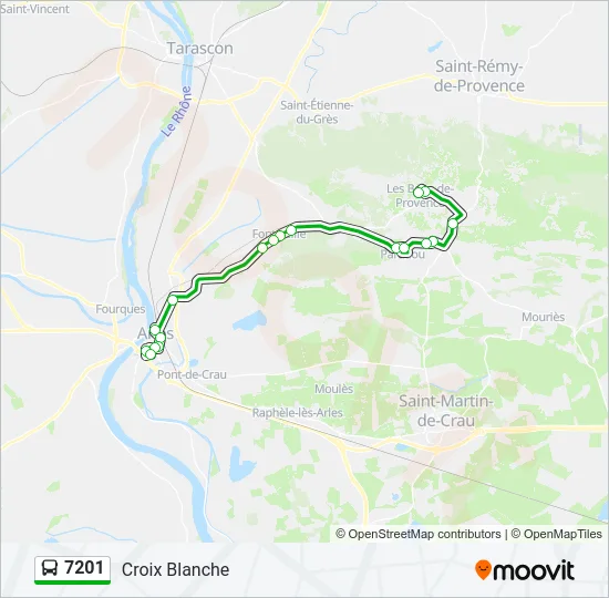 7201 Bus Line Map