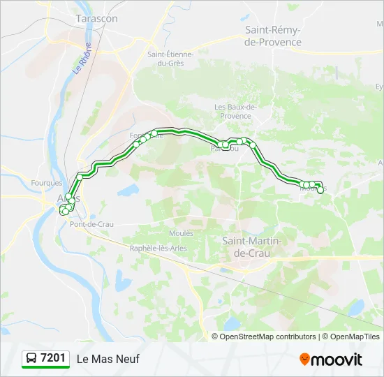 7201 Bus Line Map