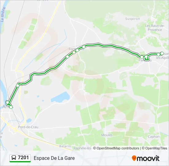 7201 Bus Line Map