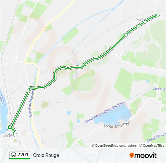7201 Bus Line Map
