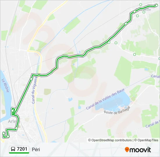 7201 Bus Line Map