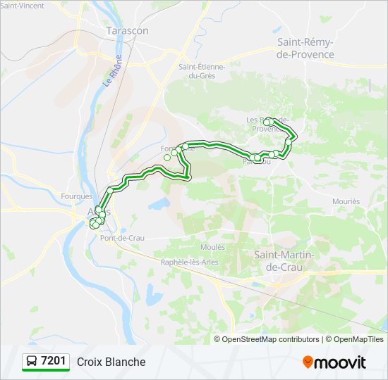 7201 bus Line Map