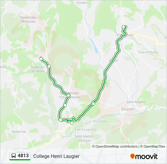 4813 Bus Line Map