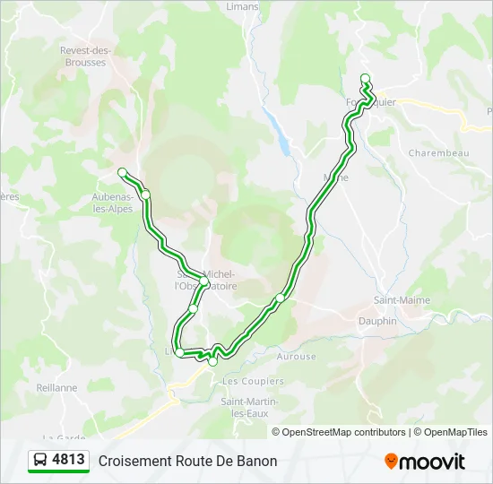 4813 Bus Line Map