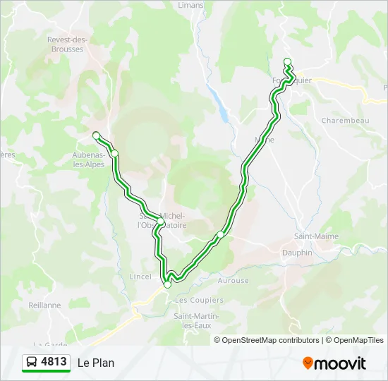 4813 Bus Line Map