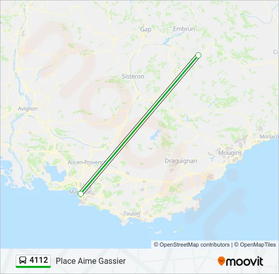 4112 Bus Line Map
