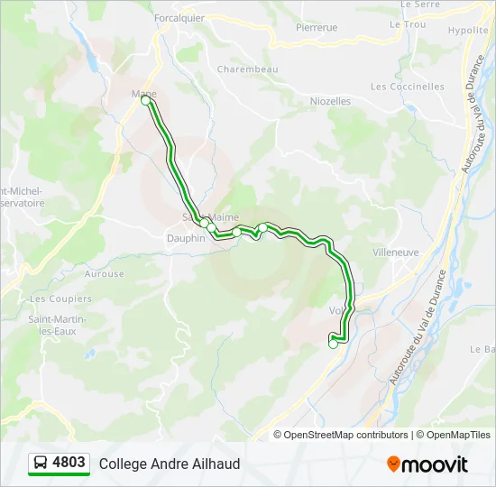 4803 Bus Line Map