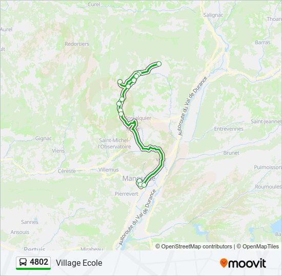 4802 bus Line Map