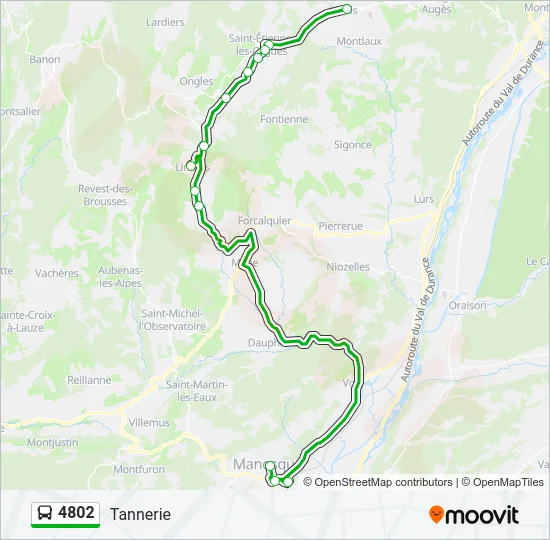 4802 Bus Line Map