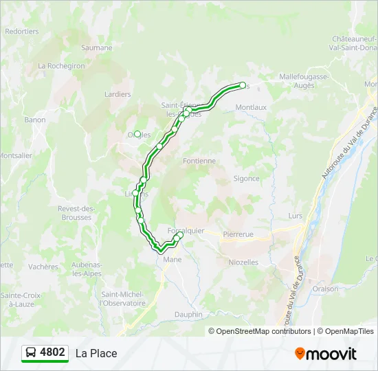 4802 Bus Line Map