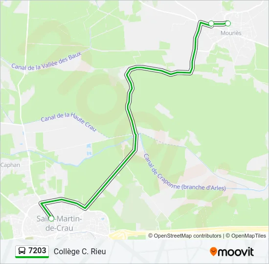 7203 Bus Line Map