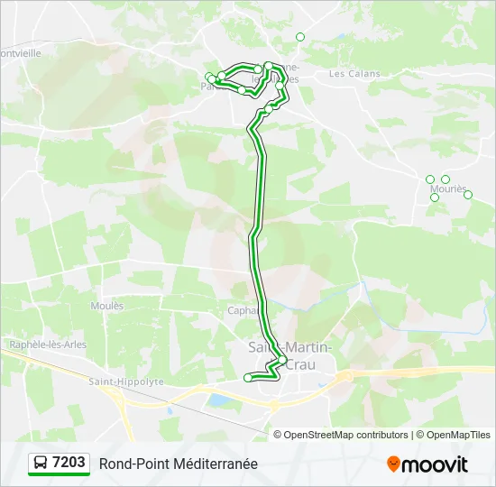 7203 Bus Line Map