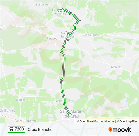 7203 Bus Line Map