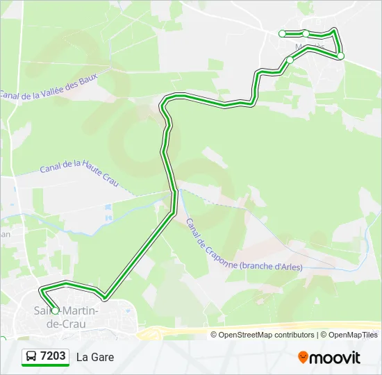 7203 Bus Line Map