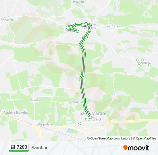 7203 Bus Line Map