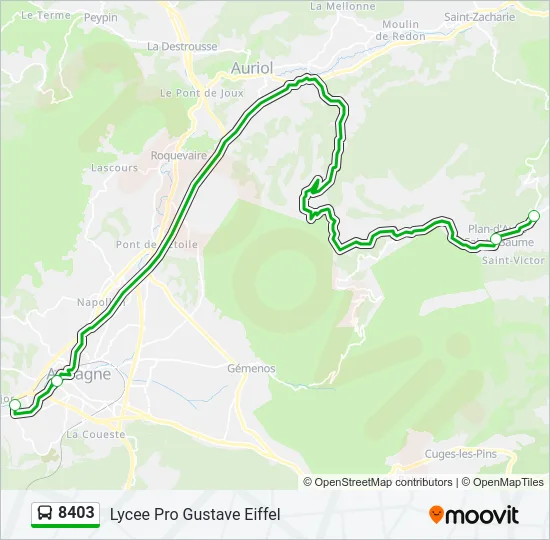 8403 Bus Line Map