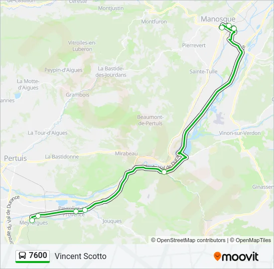 7600 Bus Line Map