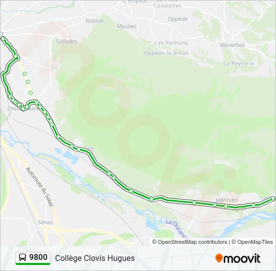 9800 Bus Line Map