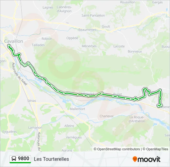 9800 Bus Line Map