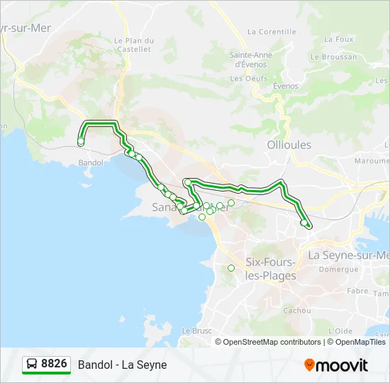 8826 Bus Line Map