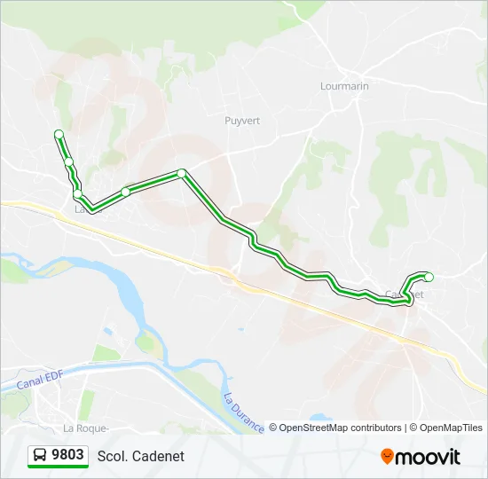 9803 Bus Line Map