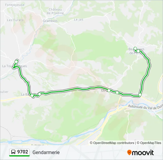 9702 Bus Line Map