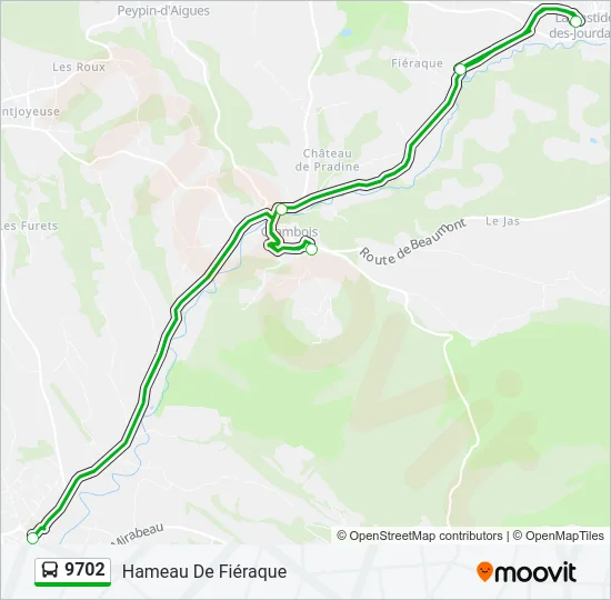 9702 Bus Line Map