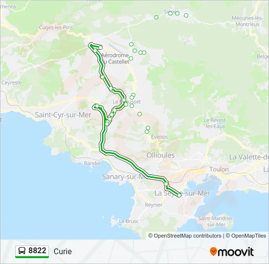 8822 Bus Line Map