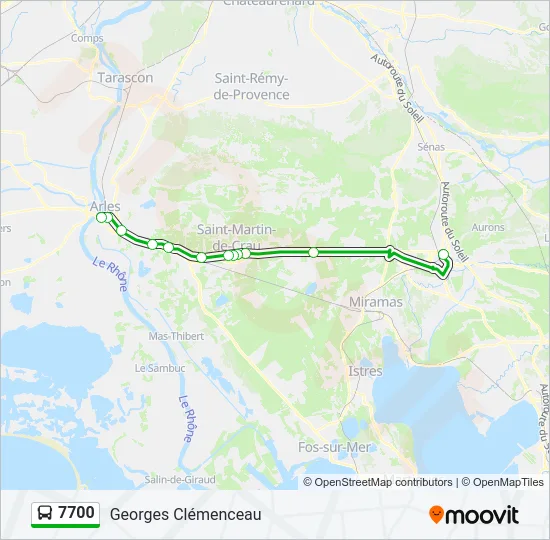 7700 Bus Line Map