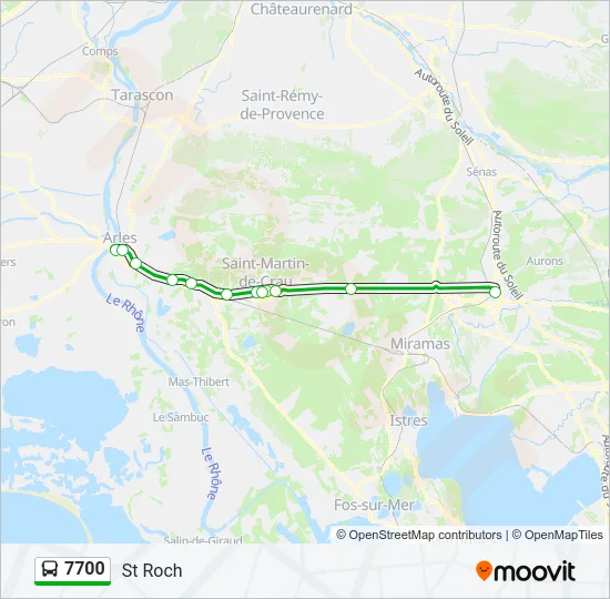 7700 Bus Line Map