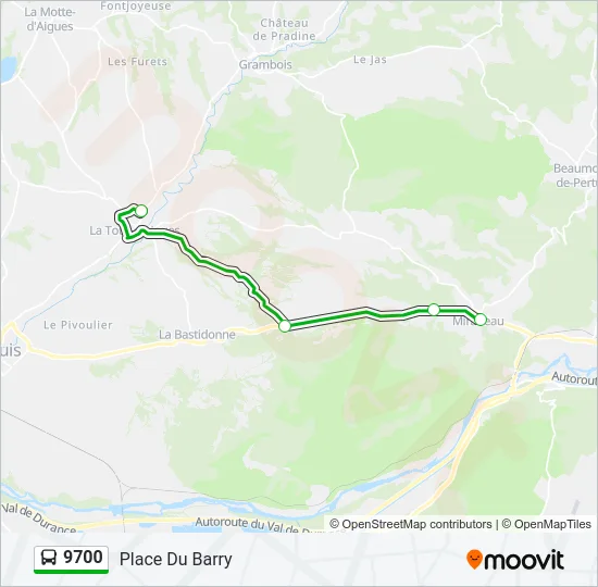 9700 Bus Line Map
