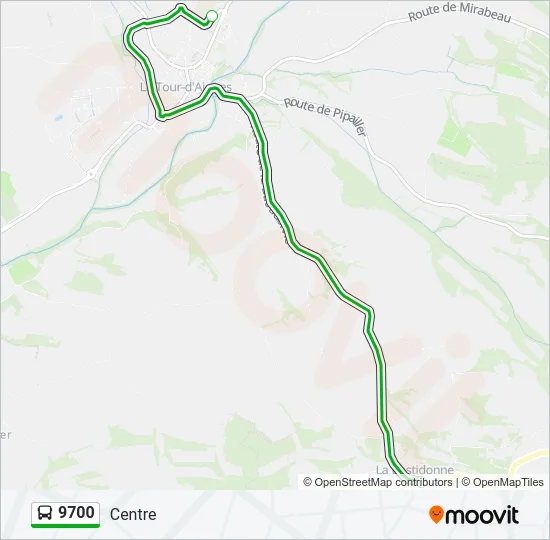9700 Bus Line Map