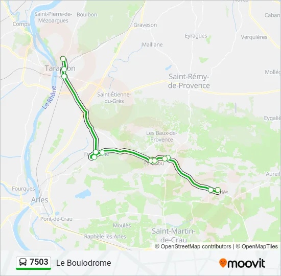 7503 Bus Line Map