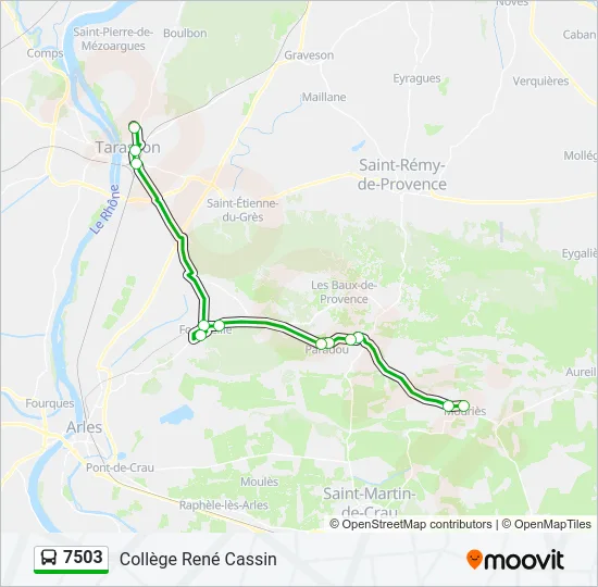7503 Bus Line Map