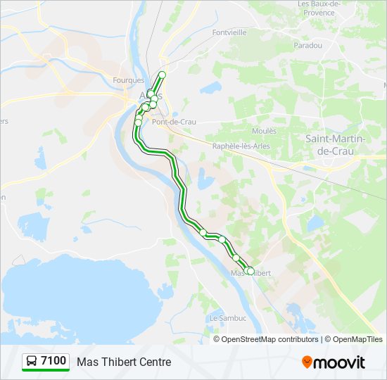 7100 bus Line Map