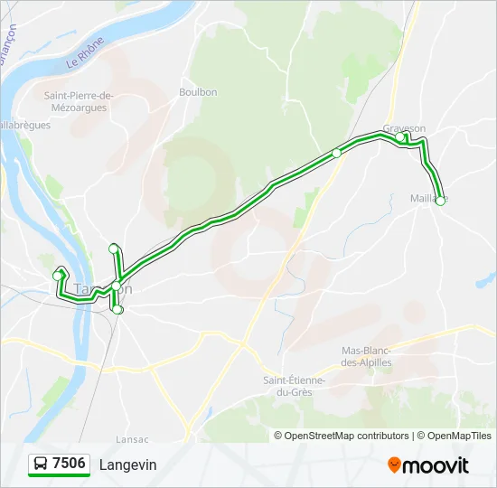 7506 Bus Line Map