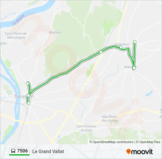 7506 Bus Line Map
