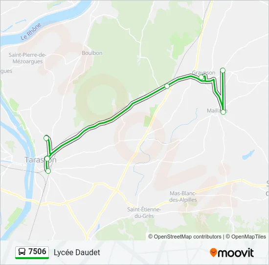 7506 Bus Line Map