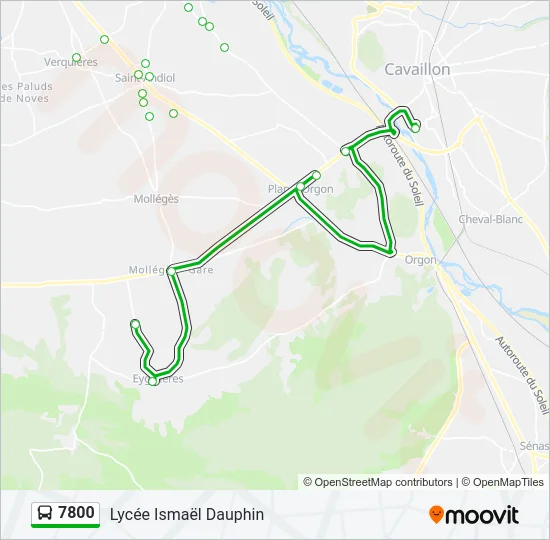 7800 Bus Line Map