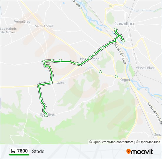 7800 bus Line Map