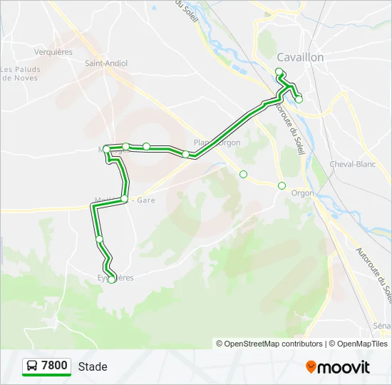 7800 Bus Line Map