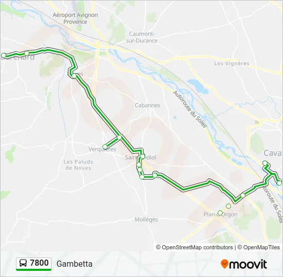 7800 Bus Line Map