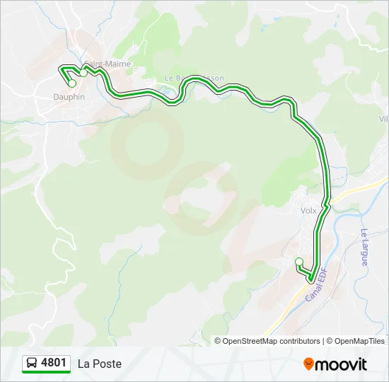 4801 Bus Line Map