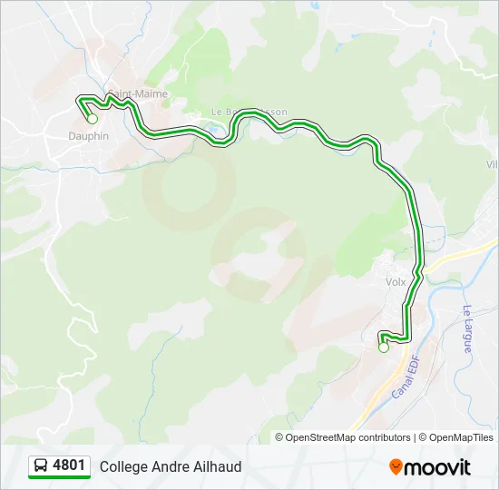 4801 Bus Line Map