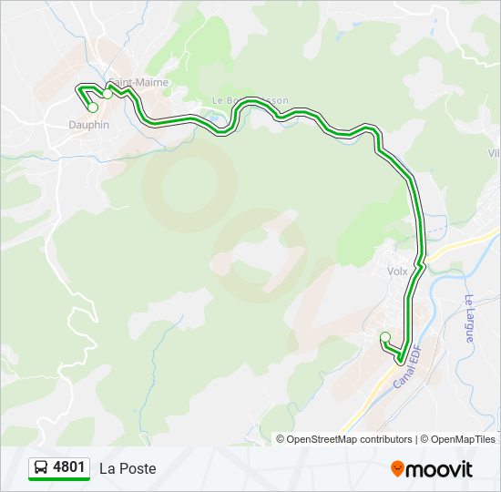 4801 bus Line Map